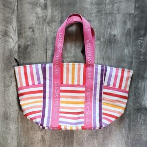 Victoria's Secret Multicolor Striped Tote Bag